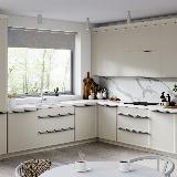 Профиль-ручка L=596мм крепление саморезами графит (краска) Профиль-ручка L=596мм крепление саморезами графит (краска)