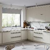 Профиль-ручка L=596мм крепление саморезами золото матовое (краска) Профиль-ручка L=596мм крепление саморезами золото матовое (краска)