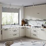 Ручка-скоба 160мм L=300мм, черный матовый/золото матовое