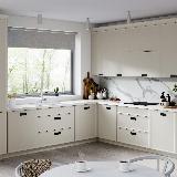 Ручка-раковина 128мм крепление саморезами черный матовый Ручка-раковина 128мм крепление саморезами черный матовый