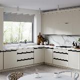 Профиль-ручка крепление саморезами для фасада 18мм, черный матовый (анод), L-3000мм