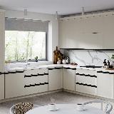 Профиль-ручка крепление саморезами для фасада 16мм, черный матовый (анод), L-3000мм