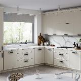 Ручка-рейлинг 320мм черный матовый/золото матовое сатин Ручка-рейлинг 320мм черный матовый/золото матовое сатин