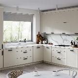 Профиль-ручка 160мм (L=180мм) черный матовый (краска RAL9005)