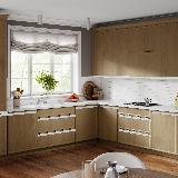 Профиль-ручка врезная для фасада 18мм, белый матовый (краска RAL9016), L-3000мм