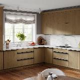 Профиль-ручка крепление саморезами черный матовый (анод), L-3000мм