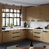 Профиль-ручка крепление саморезами черный матовый (анод), L-3000мм