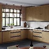 Профиль-ручка крепление саморезами для фасада 16мм, черный матовый (анод), L-3000мм