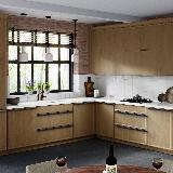 Профиль-ручка крепление саморезами графит (краска), L-3000мм