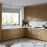 Профиль-ручка врезная для фасада от 16мм, черный матовый (анод), L-3000мм Профиль-ручка врезная для фасада от 16мм, черный матовый (анод), L-3000мм