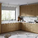 Ручка-раковина 128/160мм золото матовое