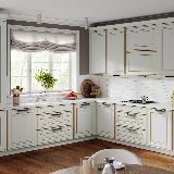 Профиль-ручка 192мм крепление саморезами черный матовый