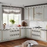 Профиль-ручка L=596мм крепление саморезами белый матовый (краска RAL 9003)