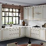 Профиль-ручка врезная для фасада 16/18мм, белый матовый (краска RAL9016), L-3000мм