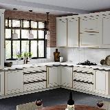 Профиль-ручка крепление саморезами для фасада 18мм, графит (краска), L-3000мм