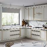 Профиль-ручка L=896мм крепление саморезами графит