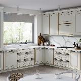 Профиль-ручка крепление саморезами белый матовый (краска RAL9016), L-3000мм