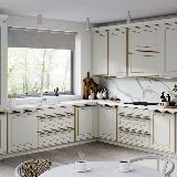 Профиль-ручка 200мм крепление саморезами золото матовое (анод)