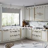 Профиль-ручка 596мм крепление саморезами алюминий матовый