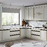 Профиль-ручка крепление саморезами для фасада 16мм, черный матовый (анод), L-3000мм