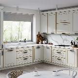 Ручка-рейлинг 320мм черный матовый/золото матовое сатин Ручка-рейлинг 320мм черный матовый/золото матовое сатин