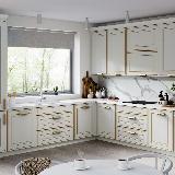 Профиль-ручка 1152мм (L=1400мм) золото матовое (краска)