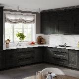 Профиль-ручка 192мм (L=220мм) крепление саморезами черный матовый (краска RAL 9005) Профиль-ручка 192мм (L=220мм) крепление саморезами черный матовый (краска RAL 9005)