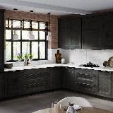 Профиль-ручка 600мм крепление саморезами графит (краска)