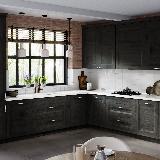 Ручка-кнопка D35мм хром/керамика белая