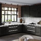 Профиль-ручка врезная для фасада 18мм, белый матовый (краска RAL9016), L-3000мм