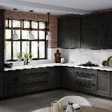 Профиль-ручка 600мм крепление саморезами черный матовый (анод) Профиль-ручка 600мм крепление саморезами черный матовый (анод)