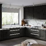 Профиль-ручка врезная для фасада 18мм, белый матовый (краска RAL9016), L-3000мм