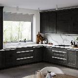 Профиль-ручка врезная для фасада 16/18мм, белый матовый (краска RAL9016), L-3000мм