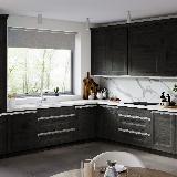 Профиль-ручка крепление саморезами для фасада 16мм, алюминий матовый (анод), L-3000мм