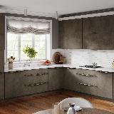 Профиль-ручка L=596мм крепление саморезами золото матовое (краска) Профиль-ручка L=596мм крепление саморезами золото матовое (краска)