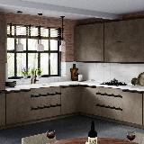 Профиль-ручка врезная для фасада 18мм, черный матовый (краска RAL9005), L-3000мм Профиль-ручка врезная для фасада 18мм, черный матовый (краска RAL9005), L-3000мм