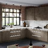 Профиль-ручка врезная для фасада 18мм, белый матовый (краска RAL9016), L-3000мм