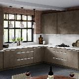 Профиль-ручка врезная для фасада 16/18мм, белый матовый (краска RAL9016), L-3000мм Профиль-ручка врезная для фасада 16/18мм, белый матовый (краска RAL9016), L-3000мм