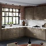 Ручка-раковина 32мм золото матовое