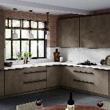 Профиль-ручка 32мм (L=60мм) крепление саморезами черный матовый (краска RAL 9005) Профиль-ручка 32мм (L=60мм) крепление саморезами черный матовый (краска RAL 9005)