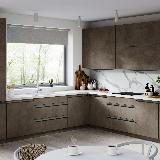 Профиль-ручка врезная для фасада 16/18мм, черный матовый (краска RAL9005), L-3000мм Профиль-ручка врезная для фасада 16/18мм, черный матовый (краска RAL9005), L-3000мм