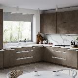 Профиль-ручка врезная для фасада 16/18мм, белый матовый (краска RAL9016), L-3000мм