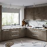 Профиль-ручка крепление саморезами алюминий матовый (анод), L-3000мм Профиль-ручка крепление саморезами алюминий матовый (анод), L-3000мм