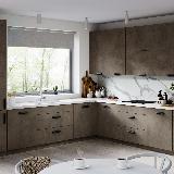 Профиль-ручка 1152мм (L=1400мм) черный матовый (краска RAL9005)