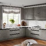 Профиль-ручка врезная для фасада 18мм, черный матовый (краска RAL9005), L-3000мм Профиль-ручка врезная для фасада 18мм, черный матовый (краска RAL9005), L-3000мм