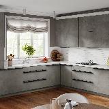 Профиль-ручка крепление саморезами черный матовый (анод), L-3000мм