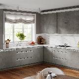 Профиль-ручка врезная для фасада 18мм, алюминий матовый (анод), L-3000мм