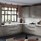 Профиль-ручка L=596мм крепление саморезами графит (краска) Профиль-ручка L=596мм крепление саморезами графит (краска)