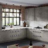 Профиль-ручка крепление саморезами белый матовый (краска RAL9016), L-3000мм