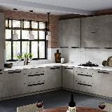 Профиль-ручка крепление саморезами черный матовый (анод), L-3000мм